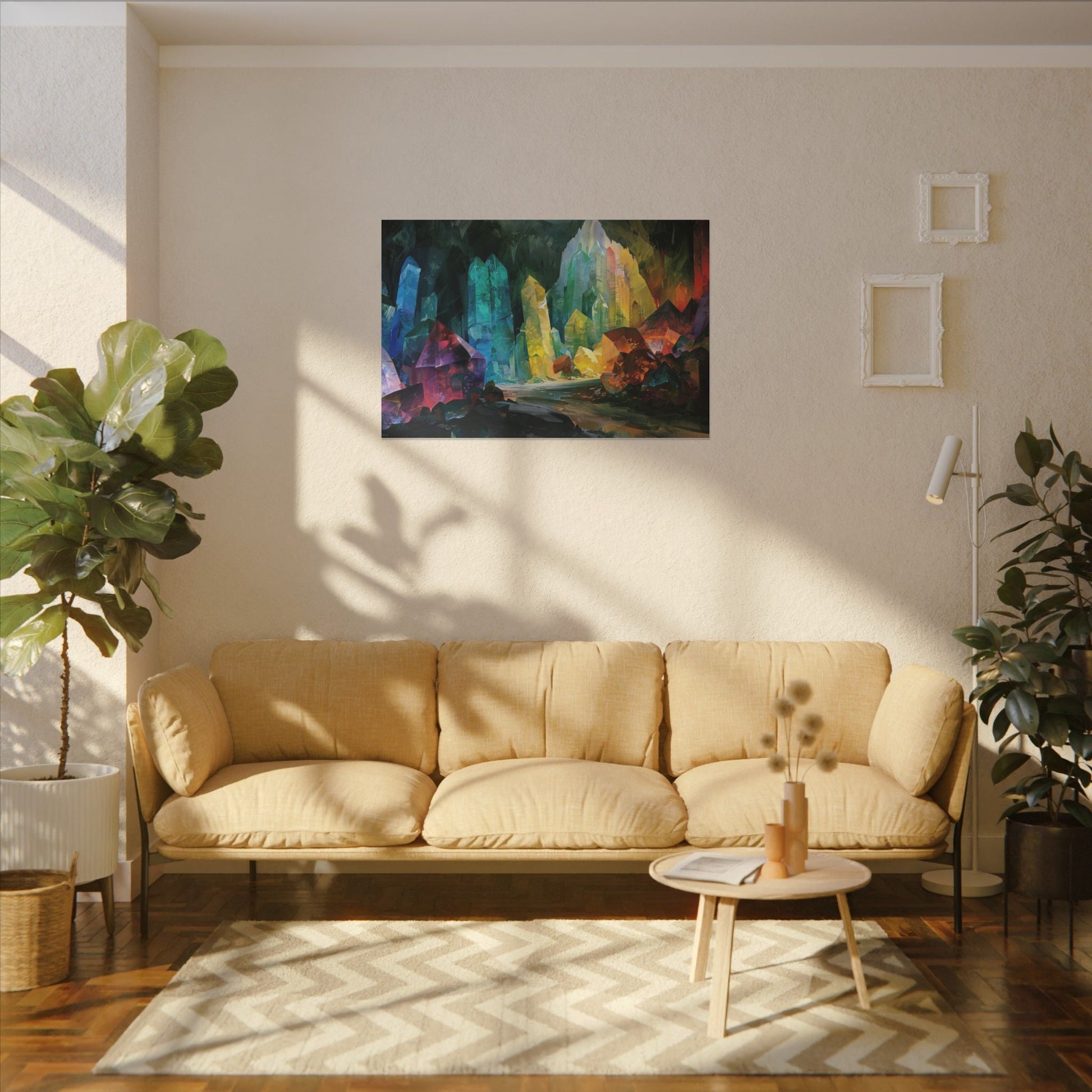 The Crystal Hollow — Cavern of Light Canvas - JG Visual Arts