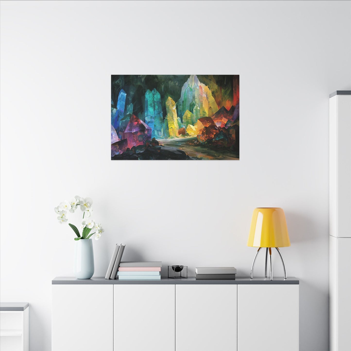 The Crystal Hollow — Cavern of Light Canvas - JG Visual Arts