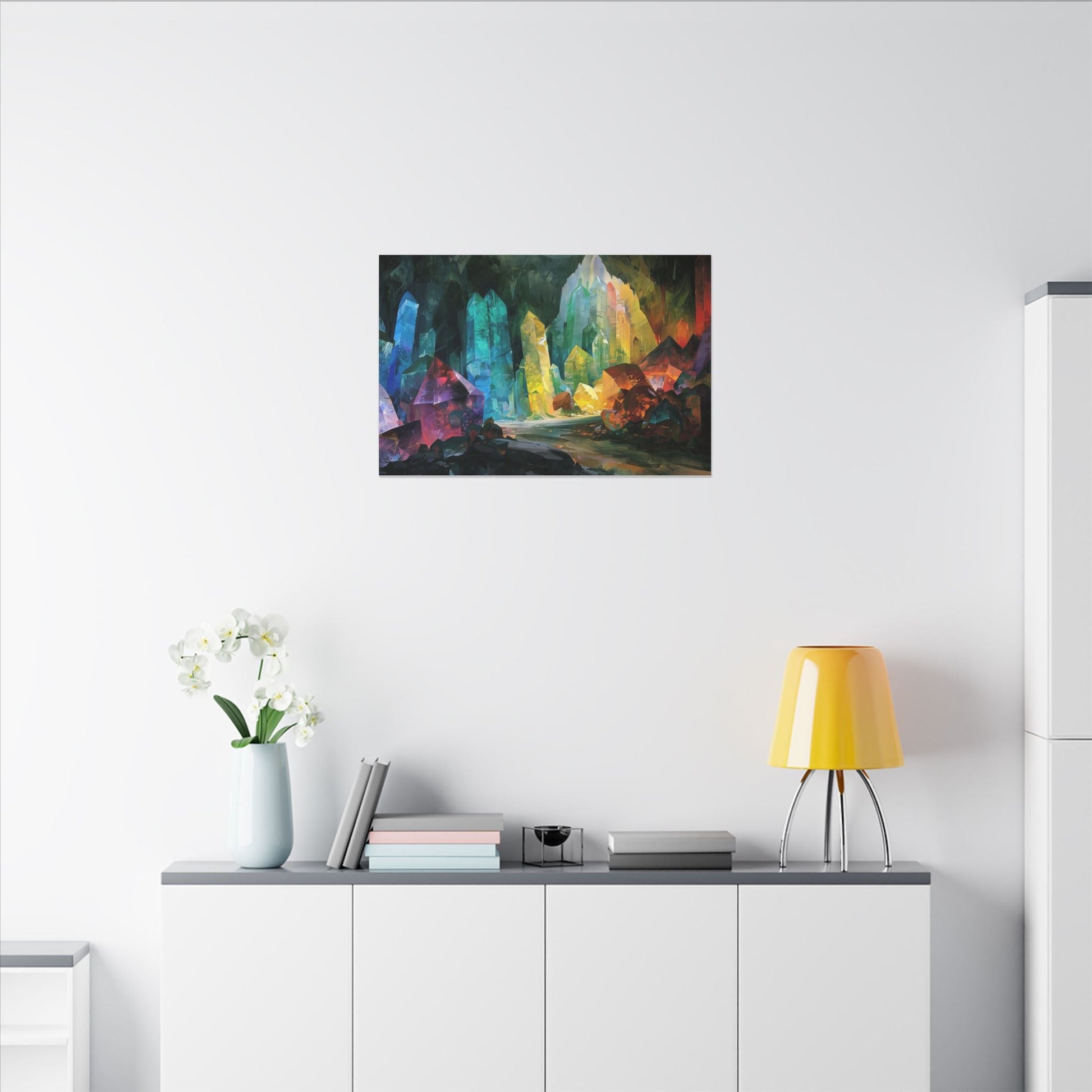 The Crystal Hollow — Cavern of Light Canvas - JG Visual Arts