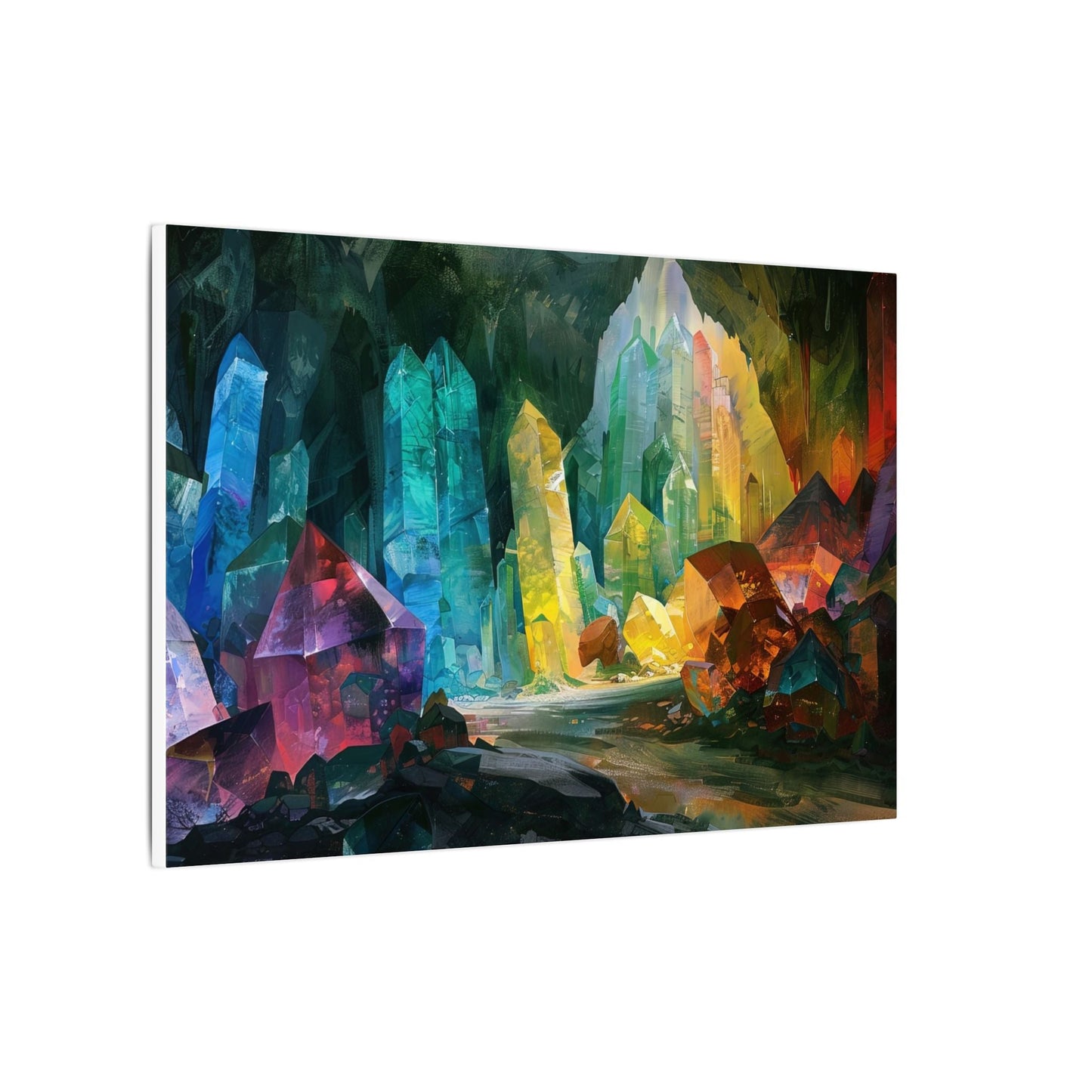 The Crystal Hollow — Cavern of Light Canvas - JG Visual Arts