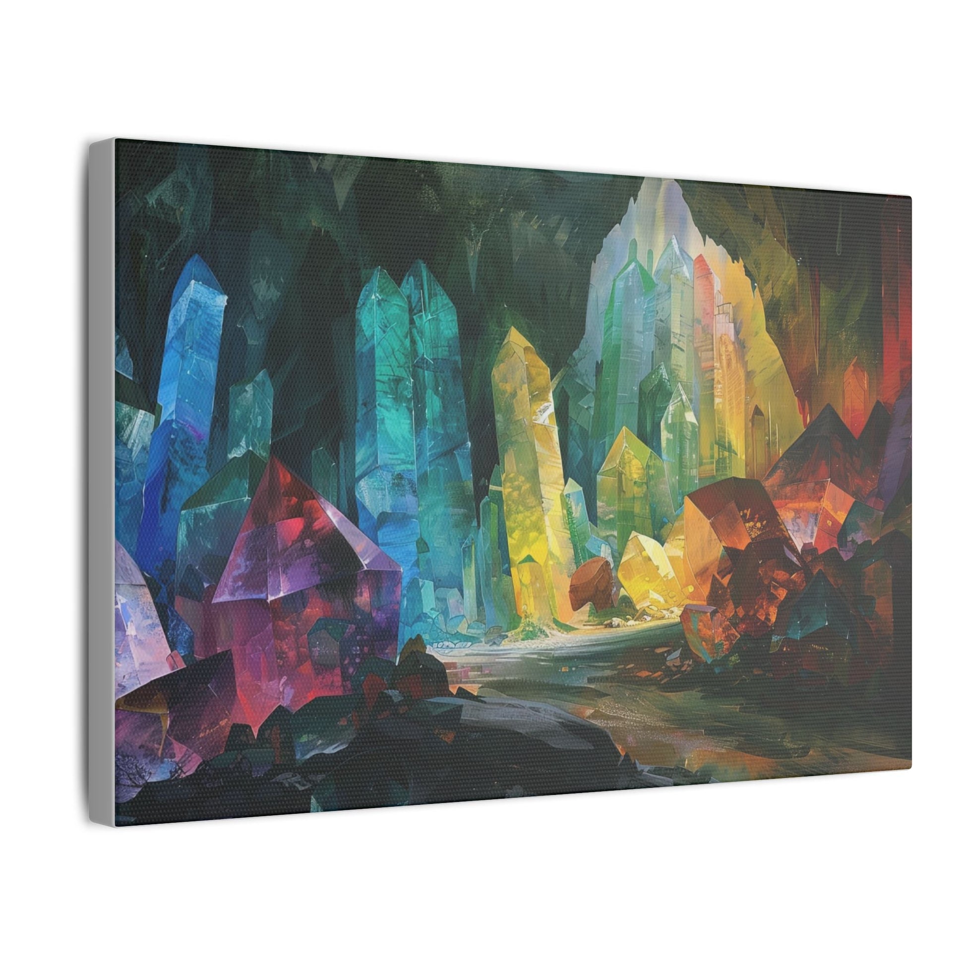 The Crystal Hollow — Cavern of Light Canvas - JG Visual Arts