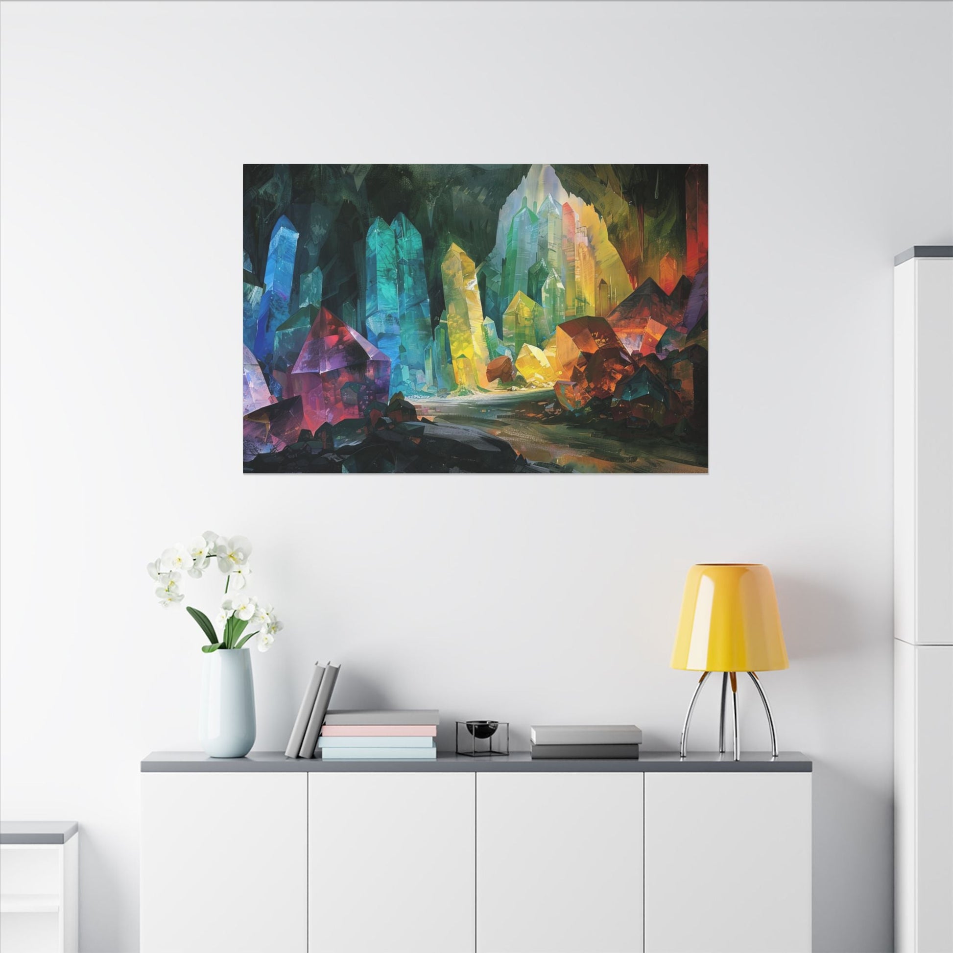 The Crystal Hollow — Cavern of Light Canvas - JG Visual Arts