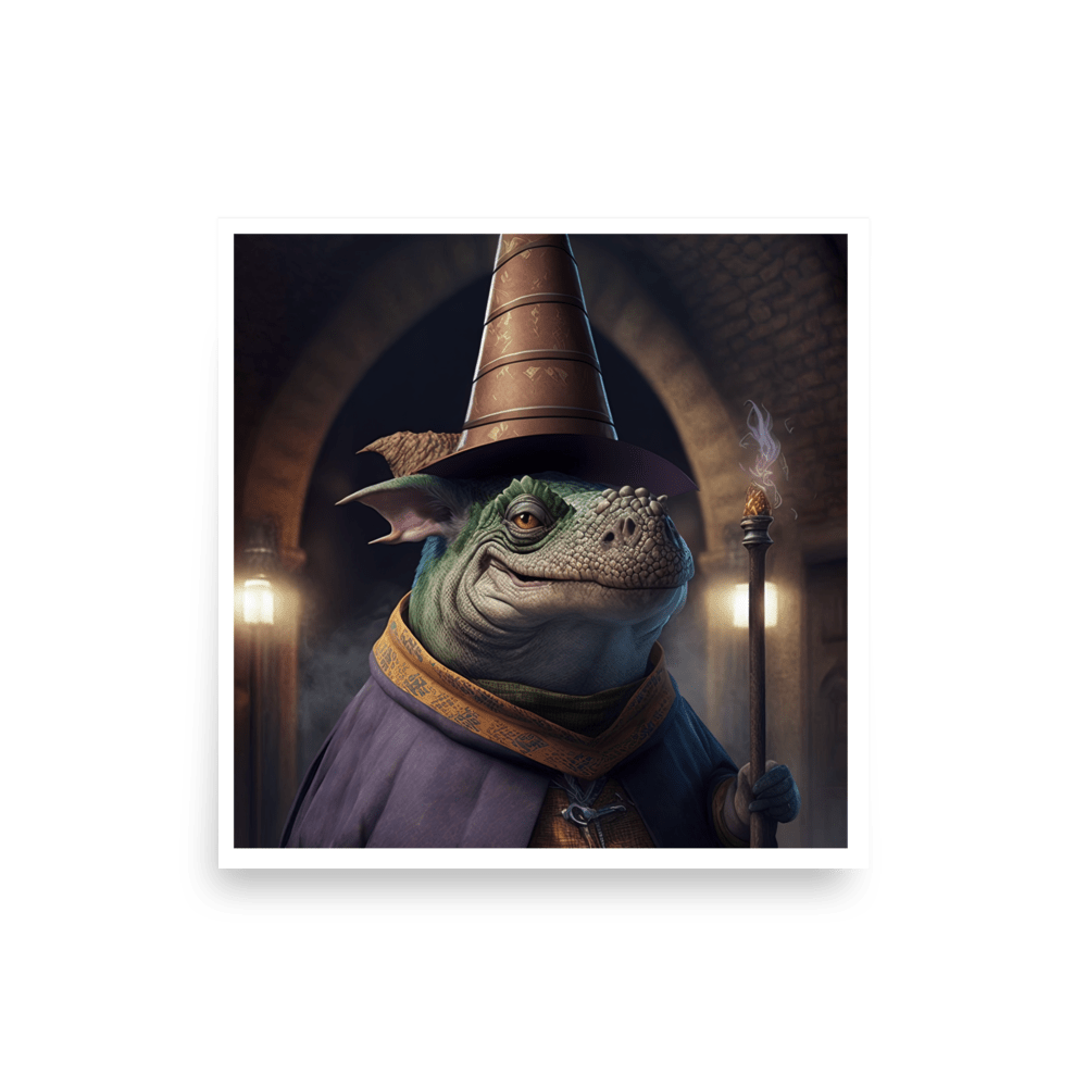 "The Dinosaur Wizard" Poster - JDG Visual Arts