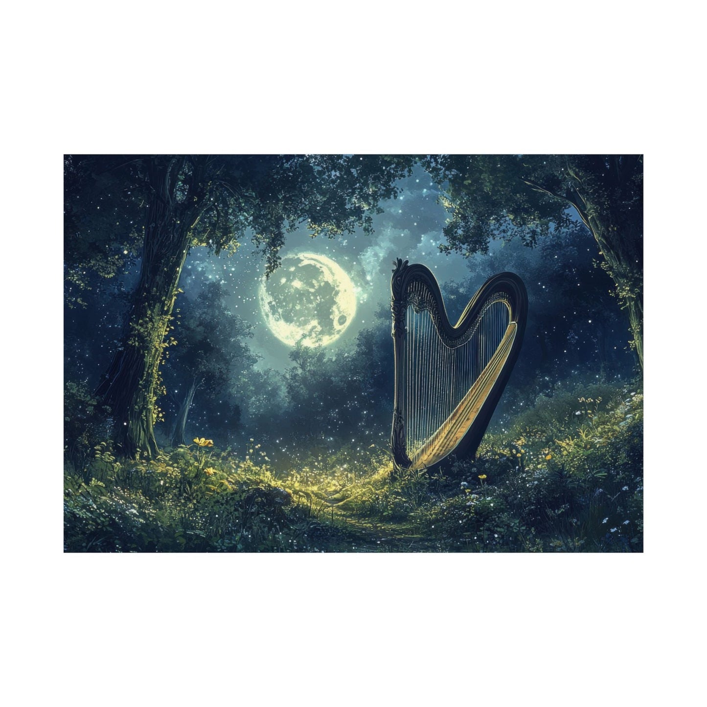 The Forest Harp Poster - JG Visual Arts