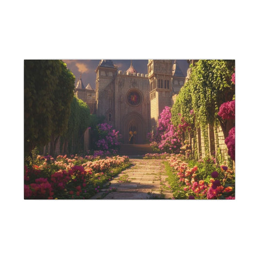 The Garden Road — Castle Path Canvas - JG Visual Arts