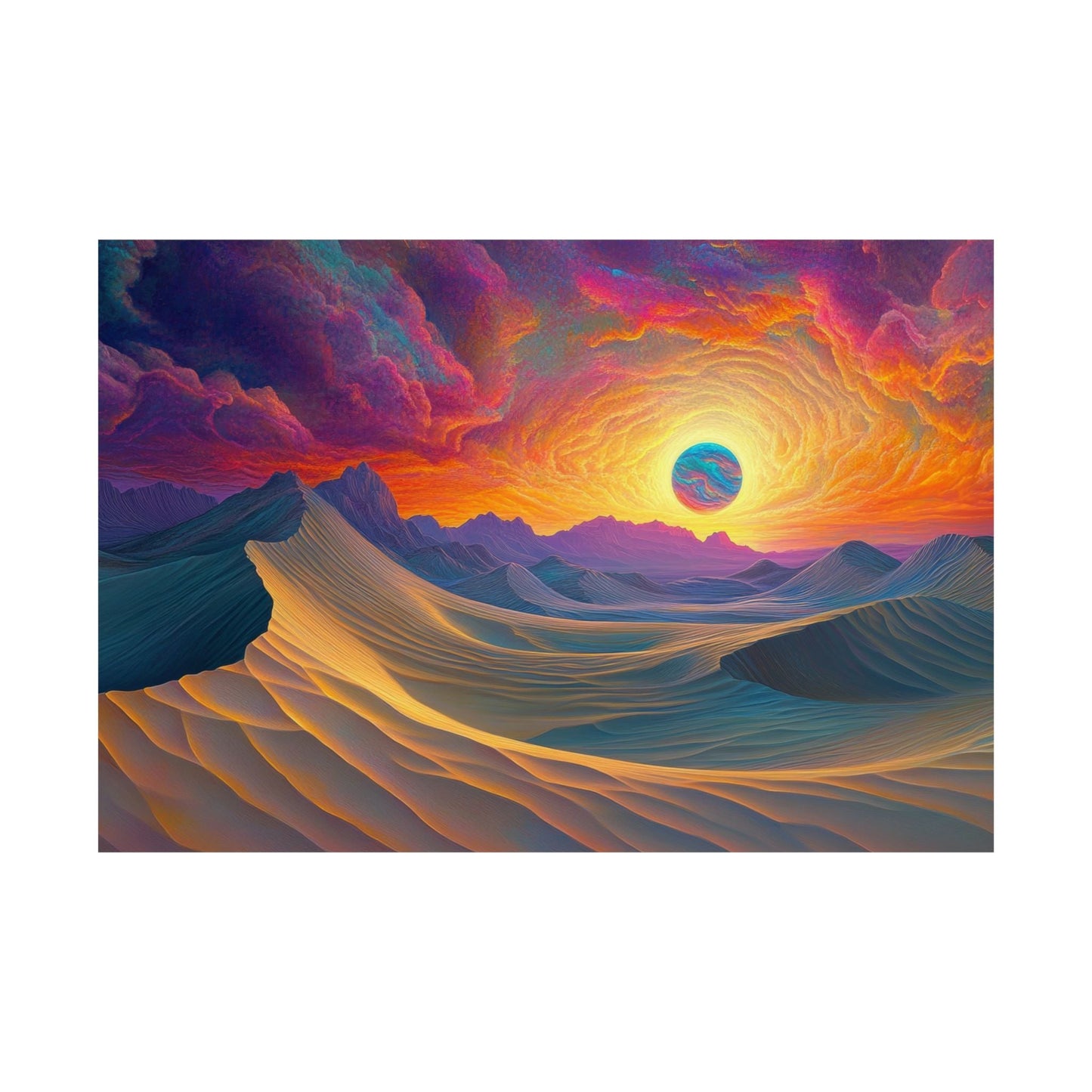 The Glowing Dunes Poster - JG Visual Arts