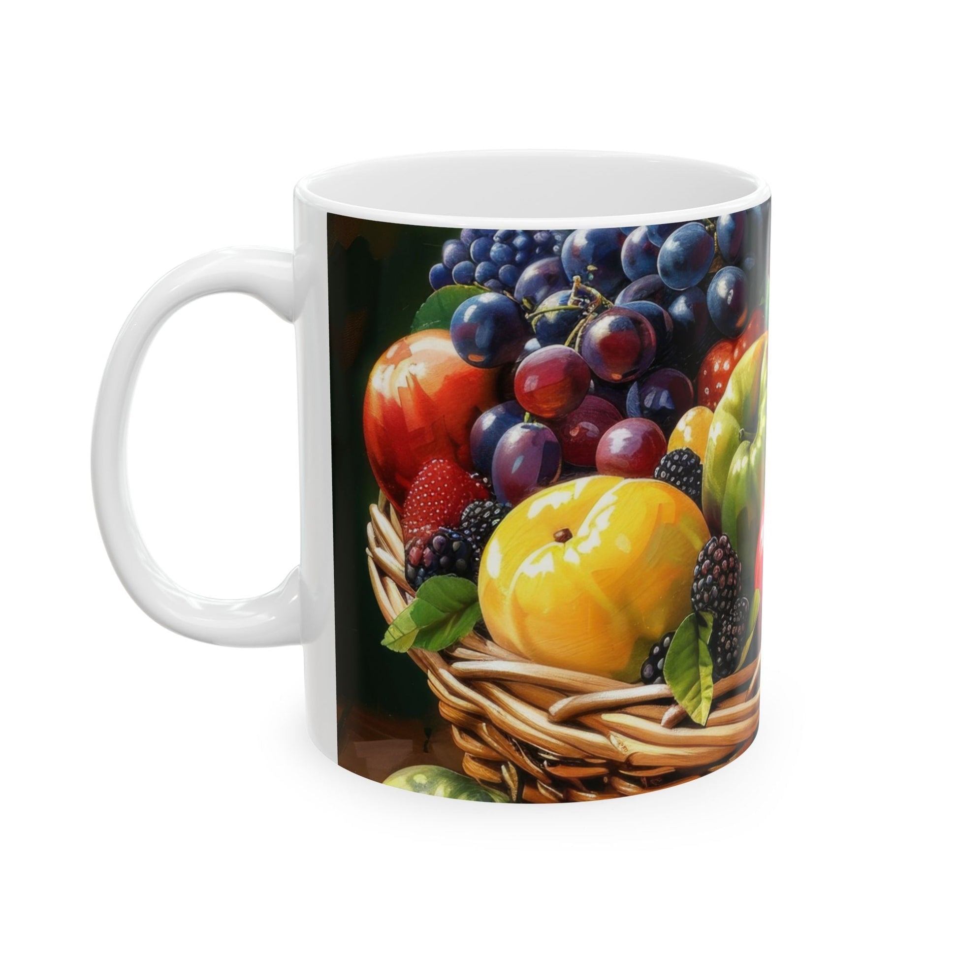 The Harvest Basket — Fruit Still Life Mug - JG Visual Arts