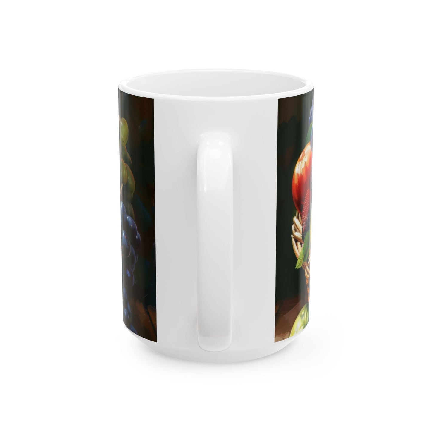 The Harvest Basket — Fruit Still Life Mug - JG Visual Arts