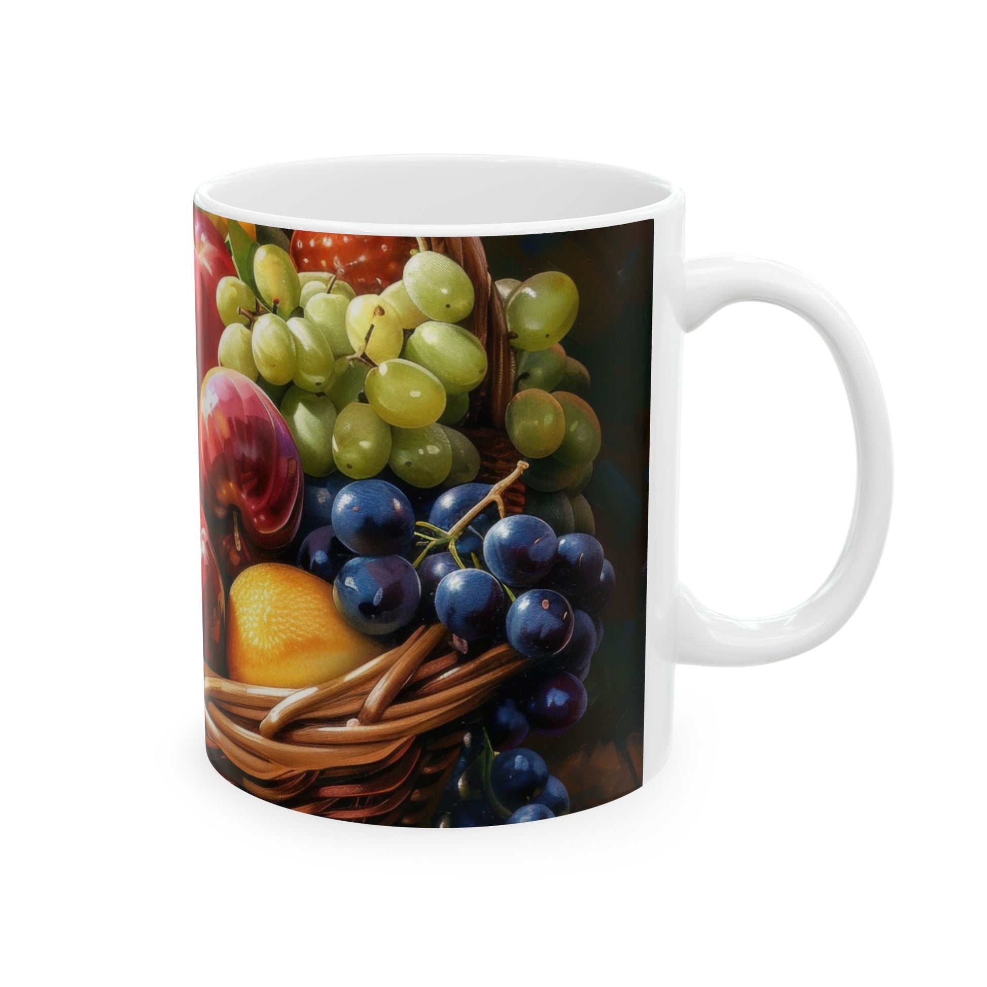 The Harvest Basket — Fruit Still Life Mug - JG Visual Arts