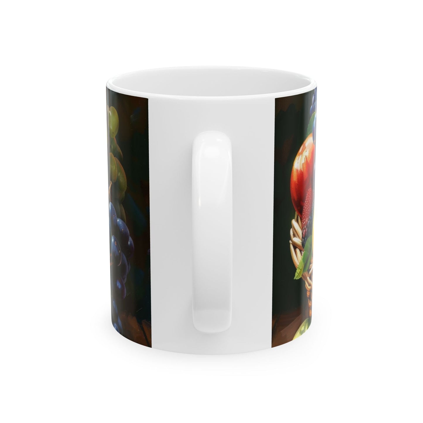 The Harvest Basket — Fruit Still Life Mug - JG Visual Arts