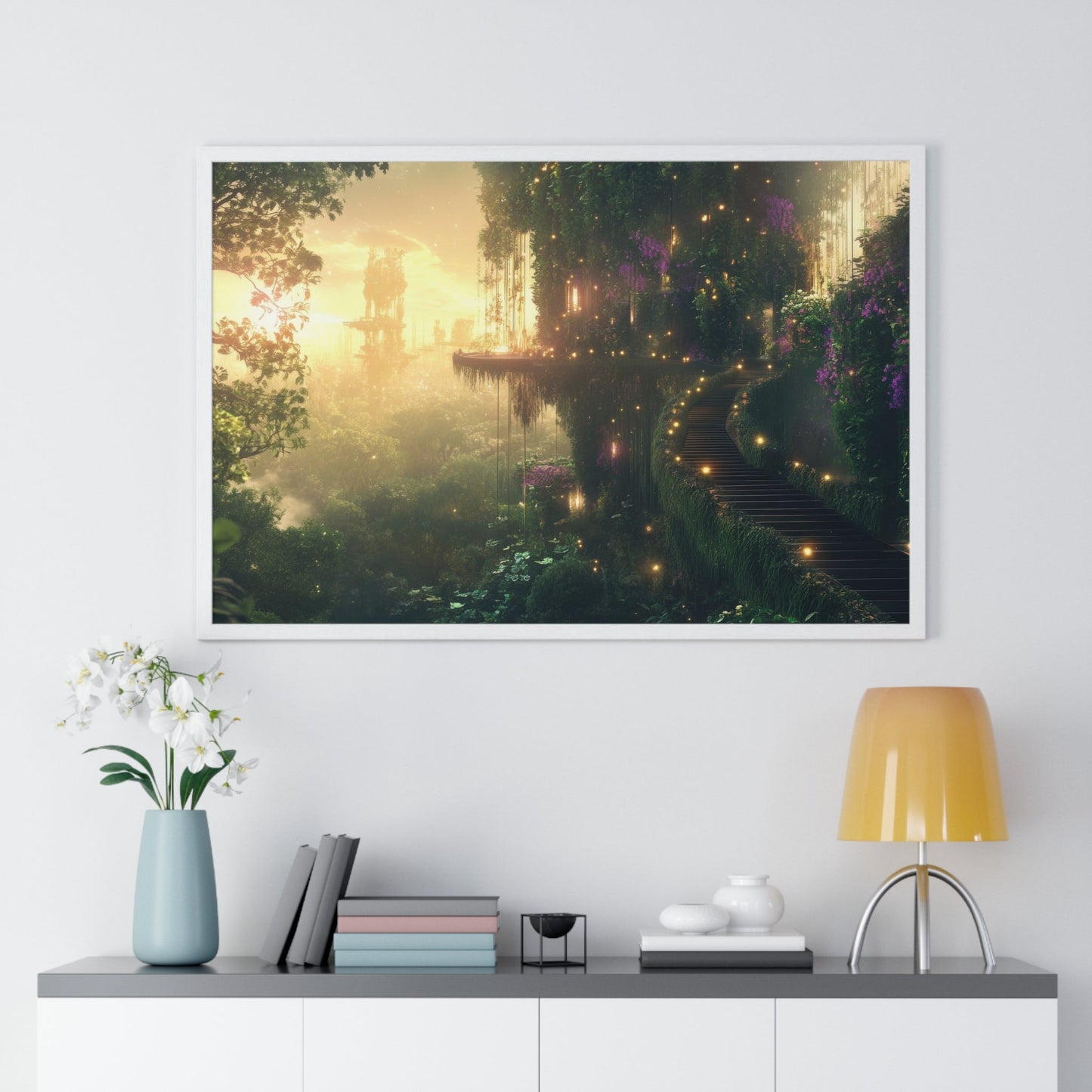 The Lantern Path (Framed) - JG Visual Arts
