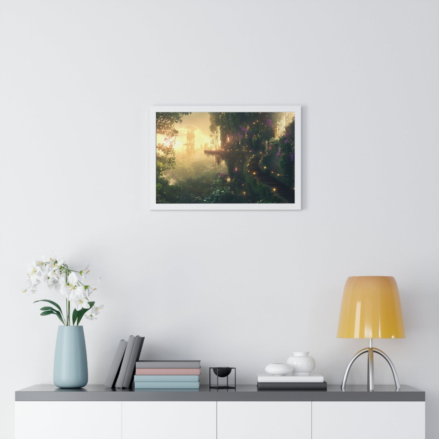 The Lantern Path (Framed) - JG Visual Arts