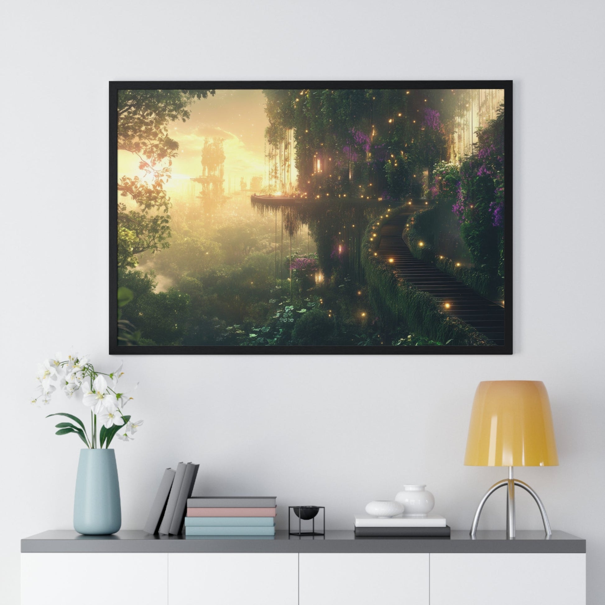 The Lantern Path (Framed) - JG Visual Arts