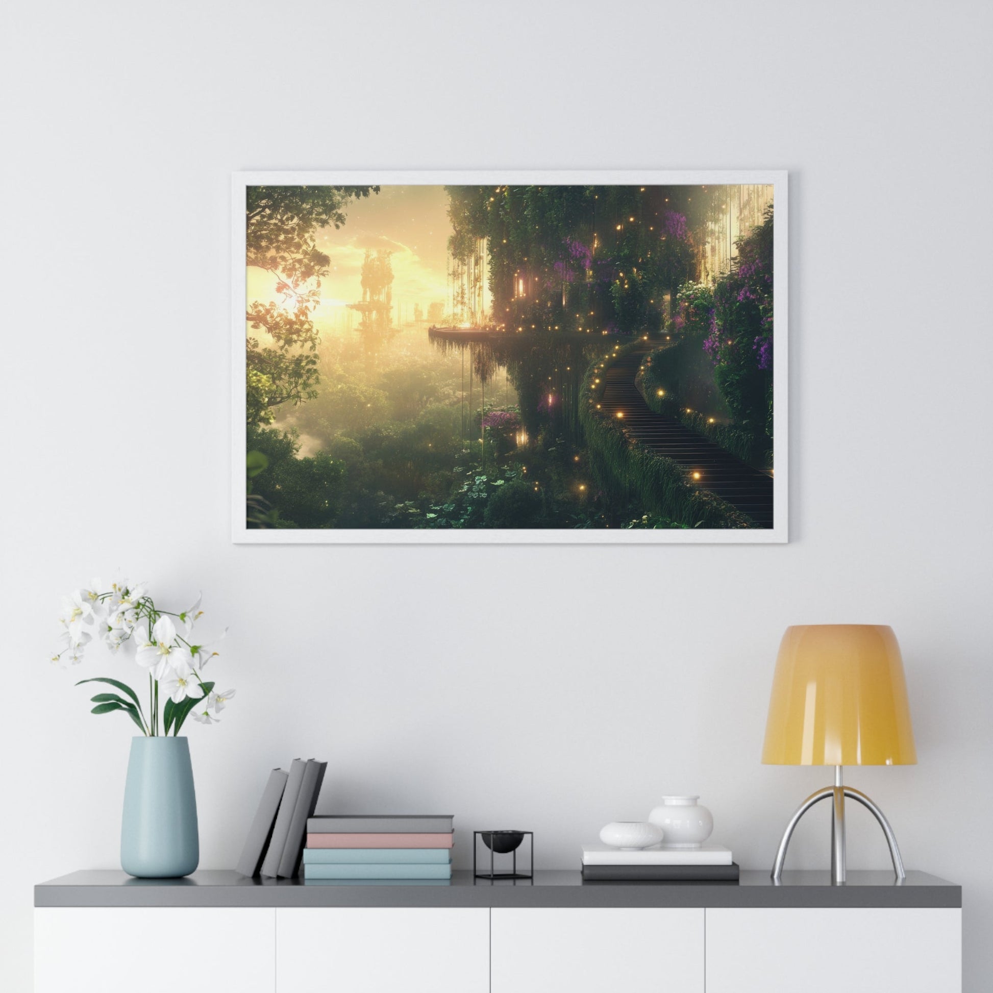 The Lantern Path (Framed) - JG Visual Arts