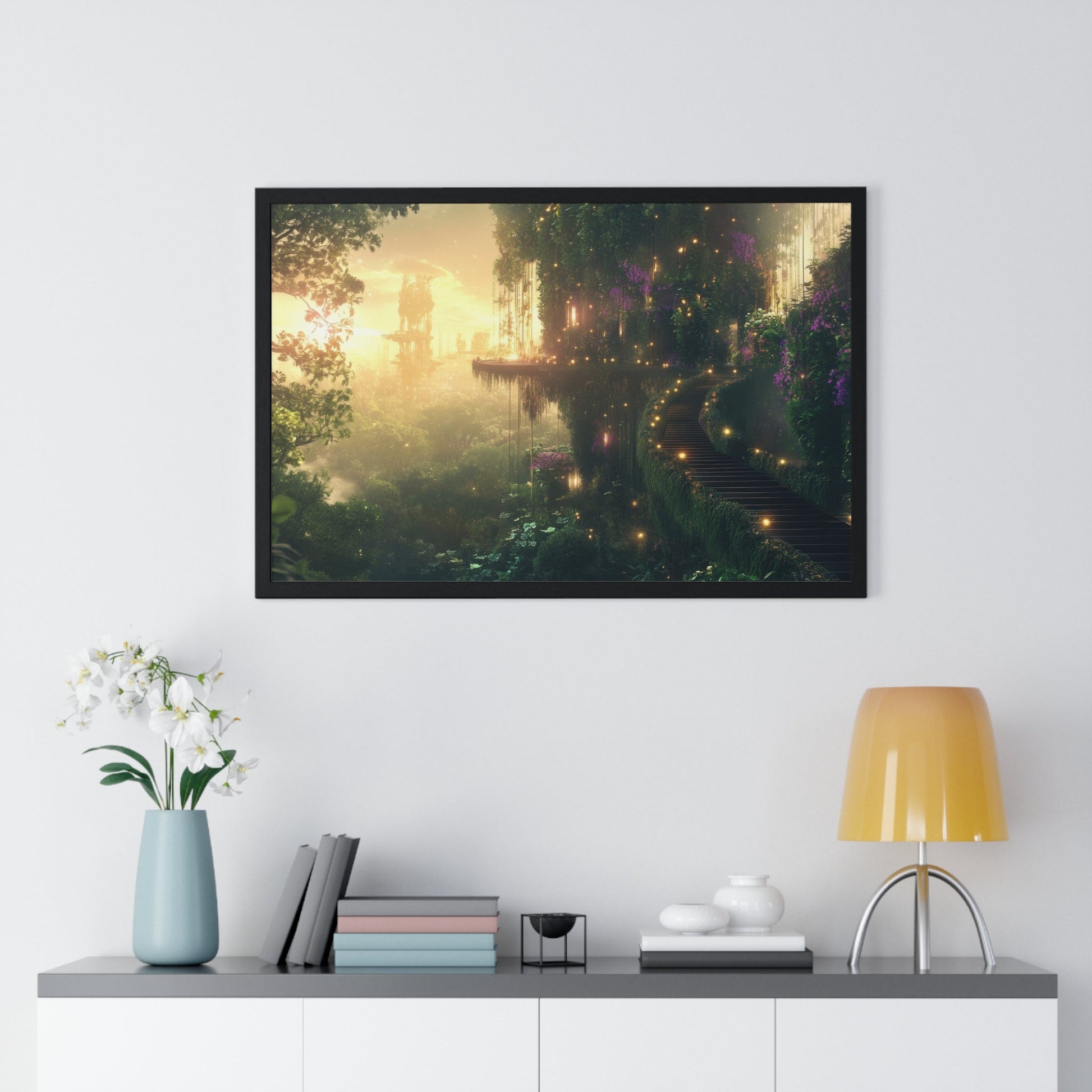 The Lantern Path (Framed) - JG Visual Arts