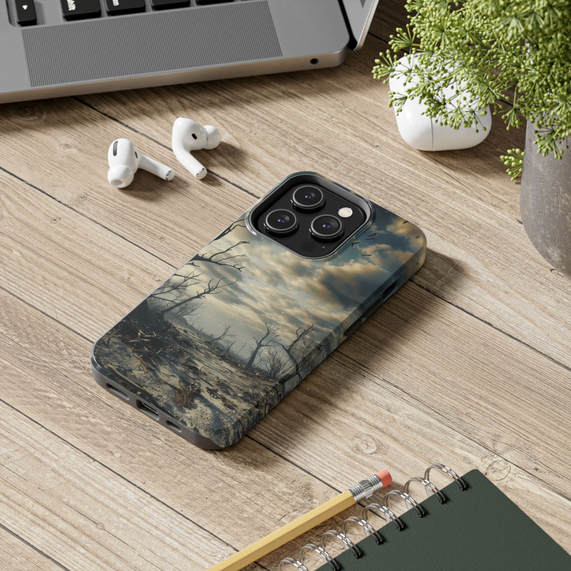 The Last Tree — Desolate Landscape Phone Case - JDG Visual Arts