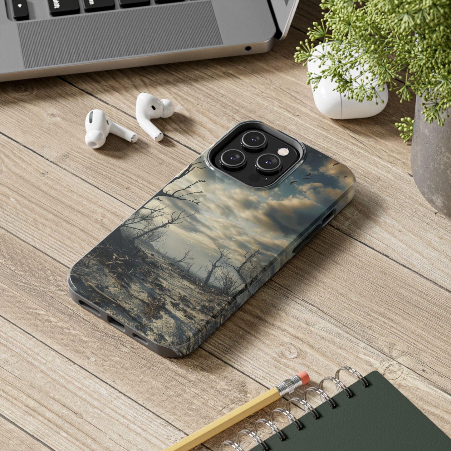 The Last Tree — Desolate Landscape Phone Case - JDG Visual Arts