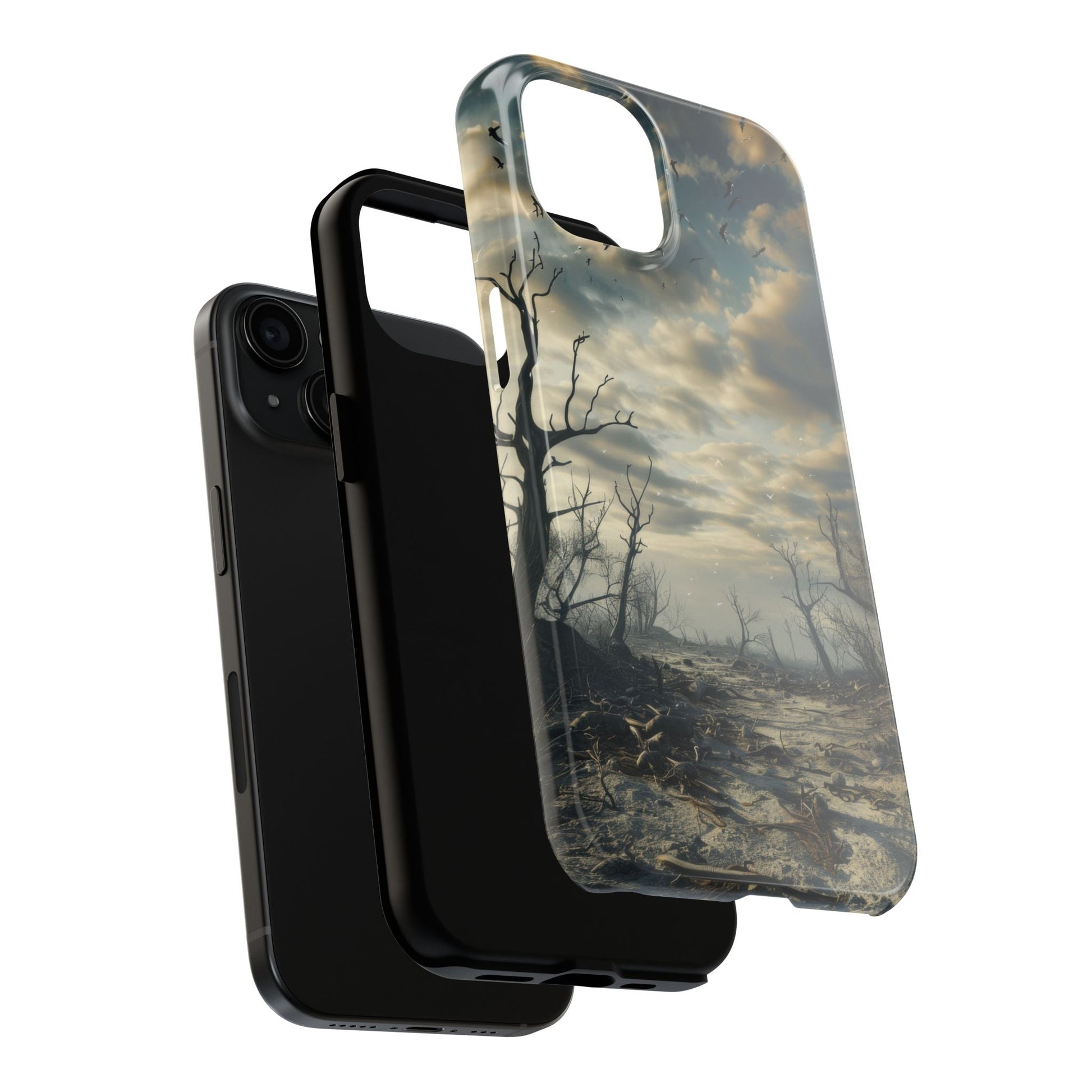 The Last Tree — Desolate Landscape Phone Case - JDG Visual Arts