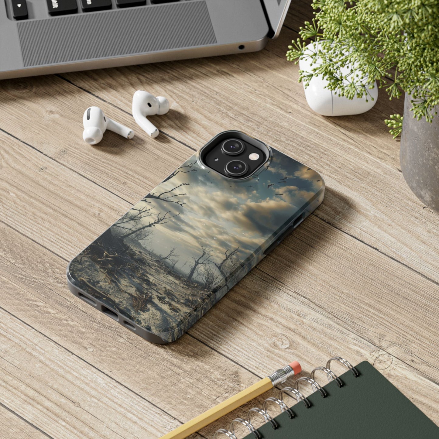 The Last Tree — Desolate Landscape Phone Case - JDG Visual Arts