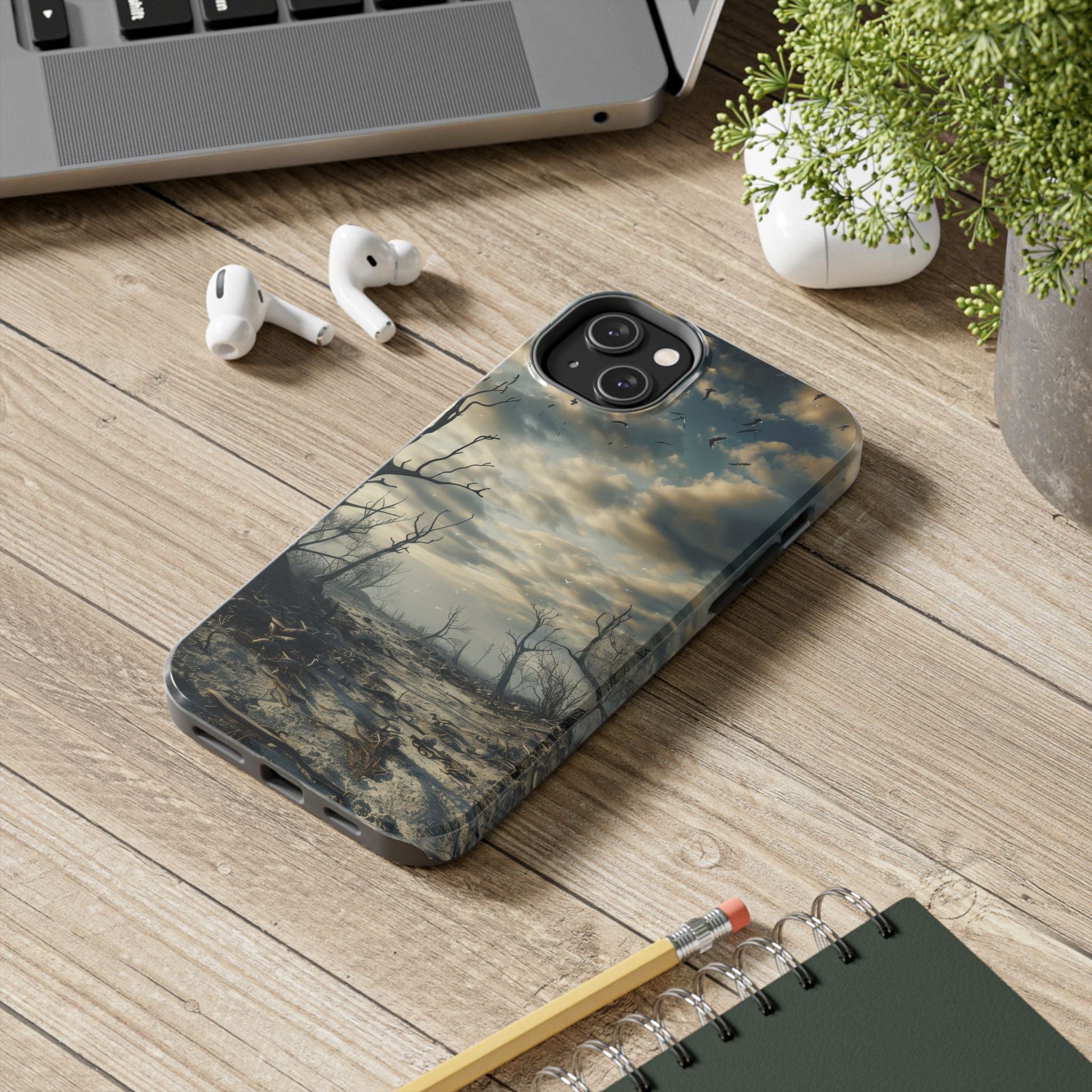 The Last Tree — Desolate Landscape Phone Case - JDG Visual Arts