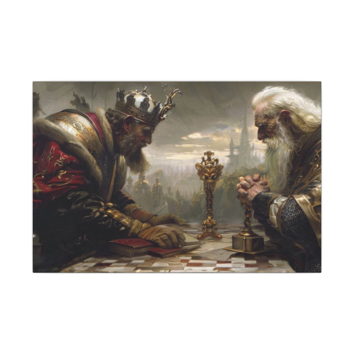 The Long Game — Kings at Chess Canvas - JG Visual Arts