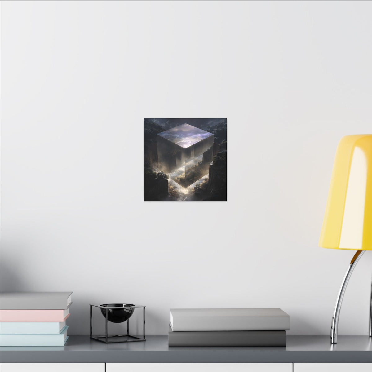 The Mirror Cube — Square Canvas - JG Visual Arts