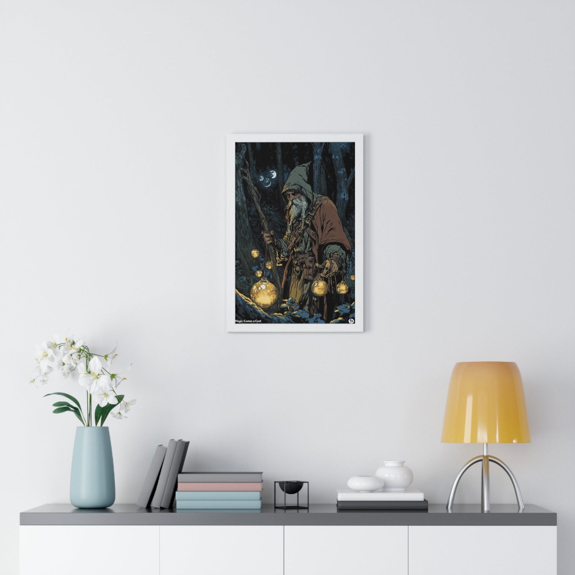 The Orb Keeper — Forest Mage (Framed) - JG Visual Arts