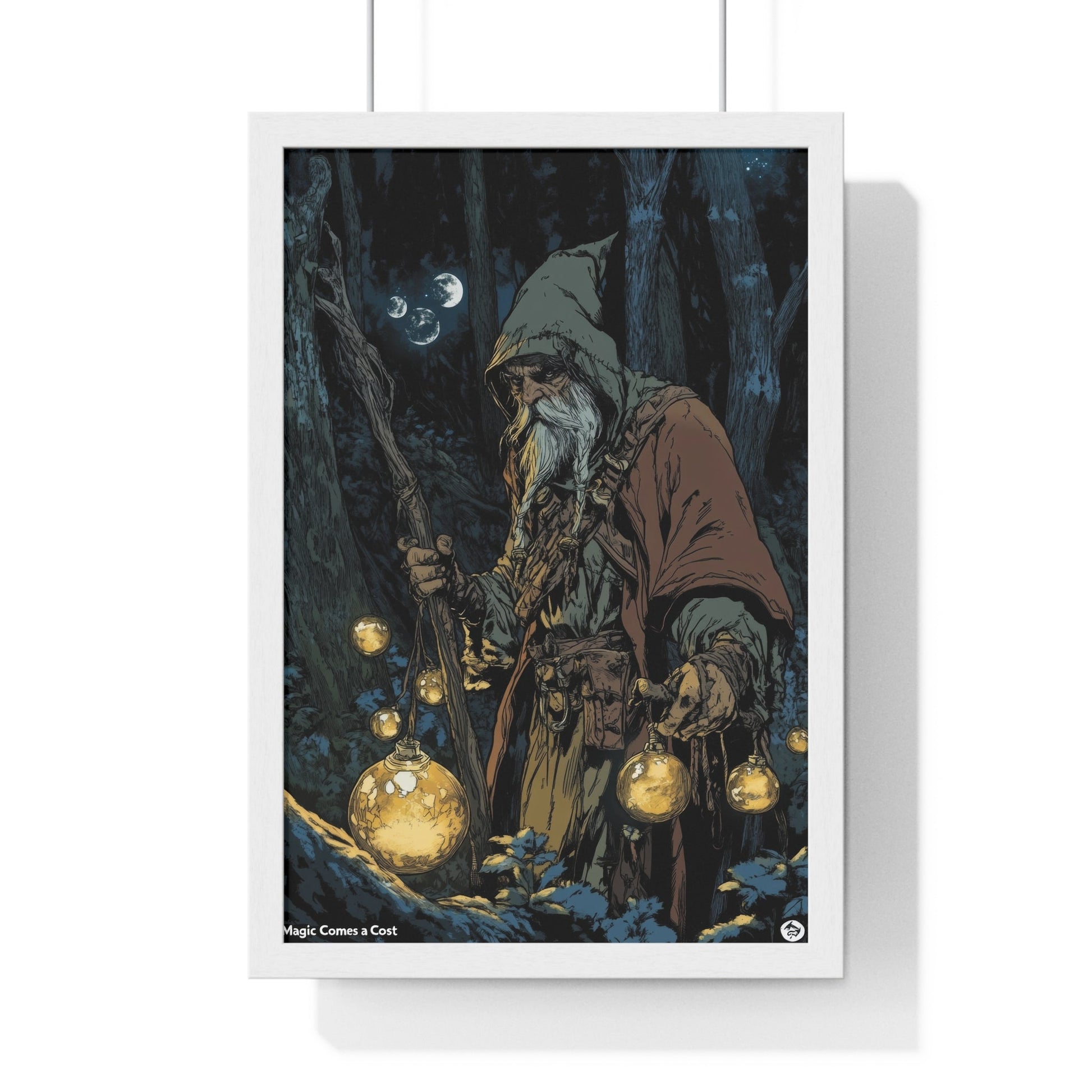 The Orb Keeper — Forest Mage (Framed) - JG Visual Arts