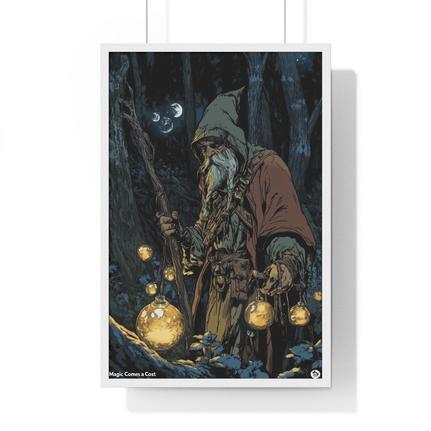 The Orb Keeper — Forest Mage (Framed) - JG Visual Arts