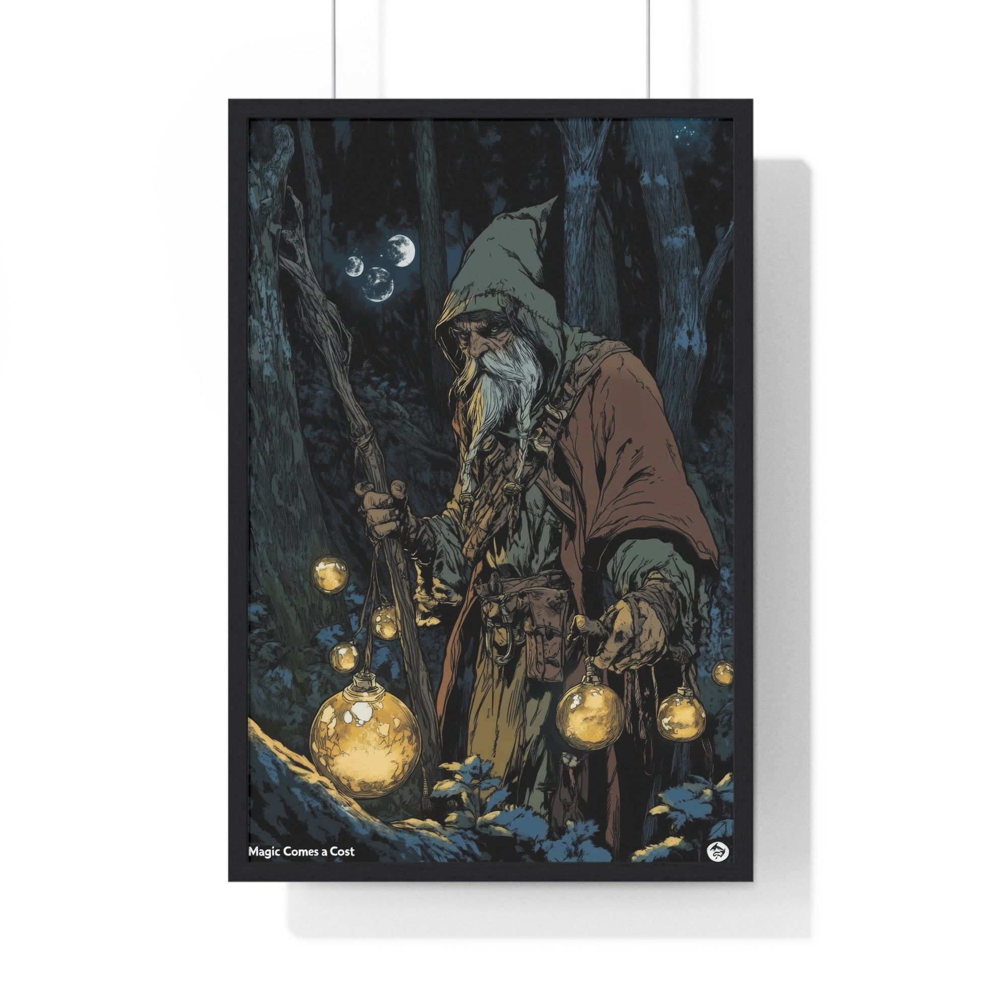 The Orb Keeper — Forest Mage (Framed) - JG Visual Arts