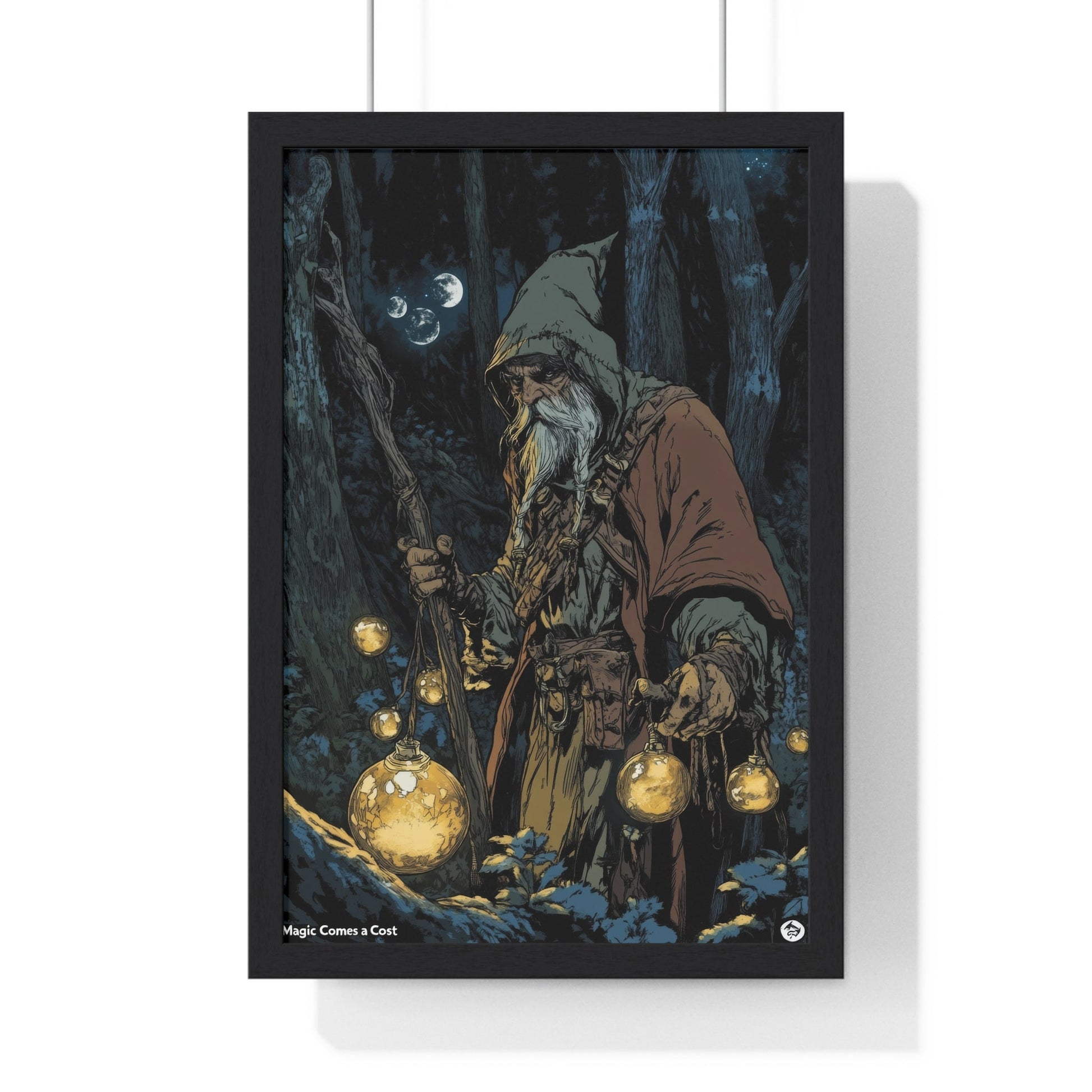 The Orb Keeper — Forest Mage (Framed) - JG Visual Arts