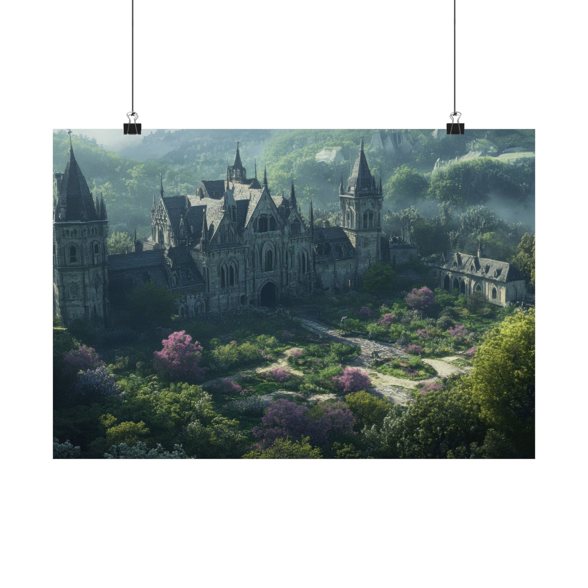 The Overgrown Crown — Castle From Above Poster - JG Visual Arts