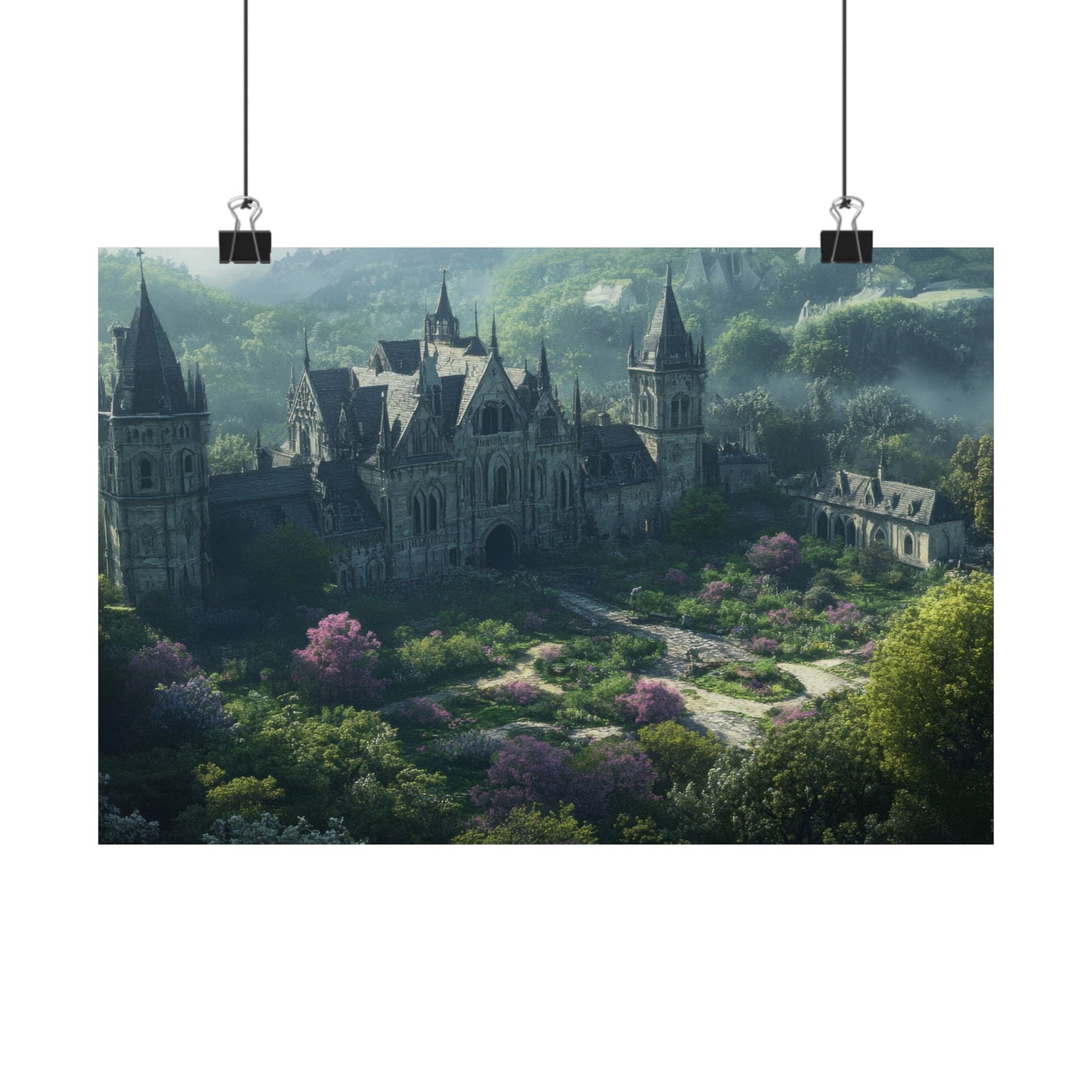 The Overgrown Crown — Castle From Above Poster - JG Visual Arts