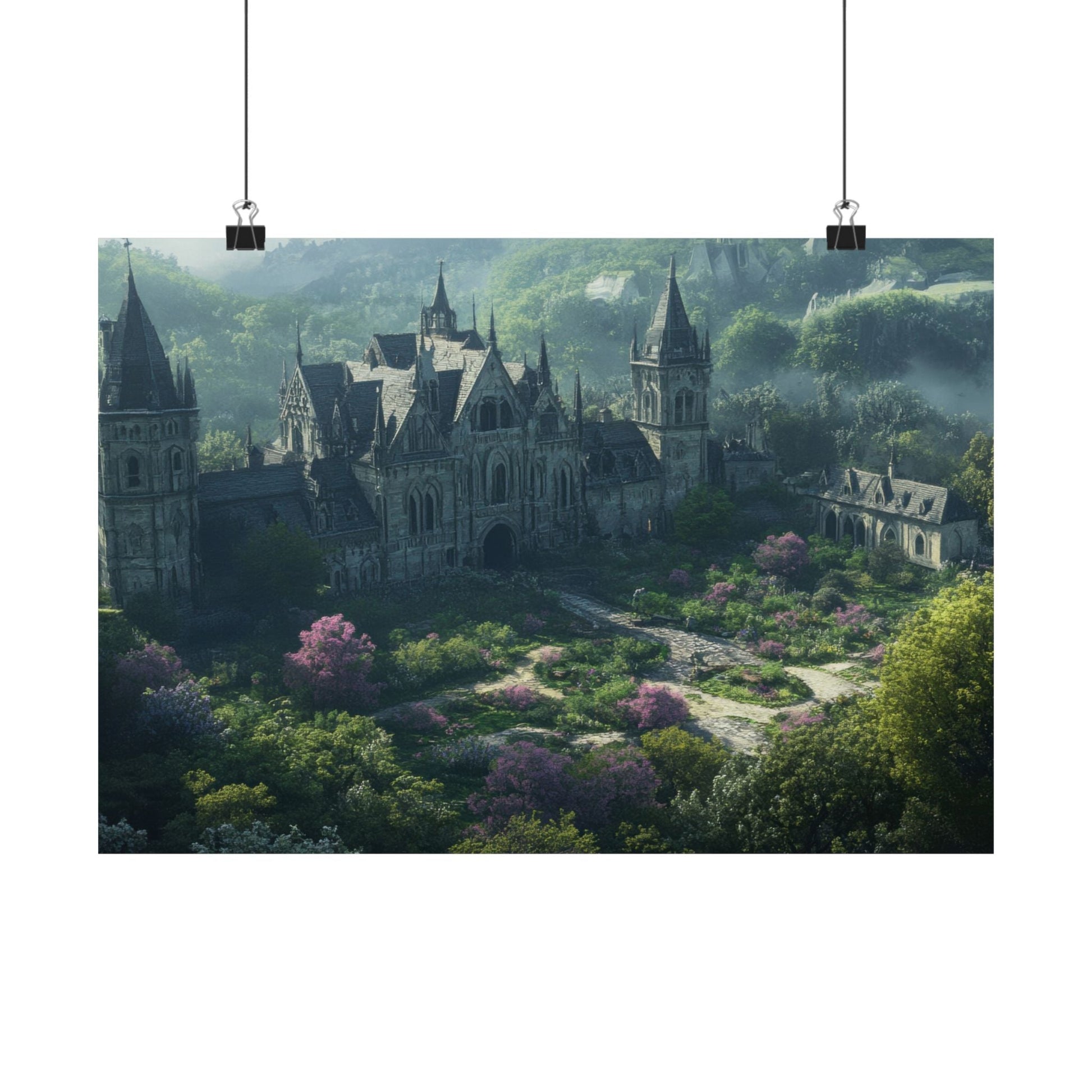 The Overgrown Crown — Castle From Above Poster - JG Visual Arts