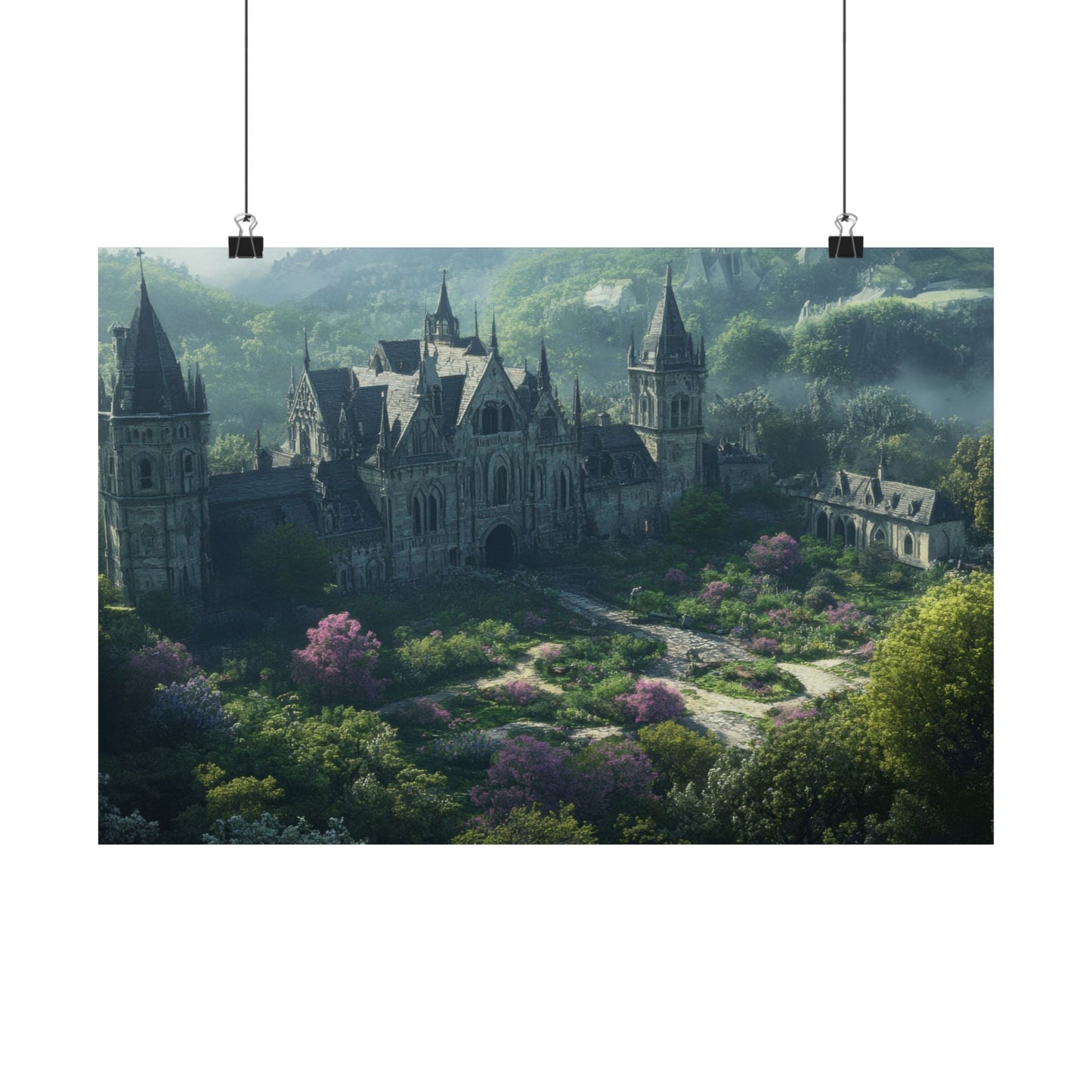 The Overgrown Crown — Castle From Above Poster - JG Visual Arts