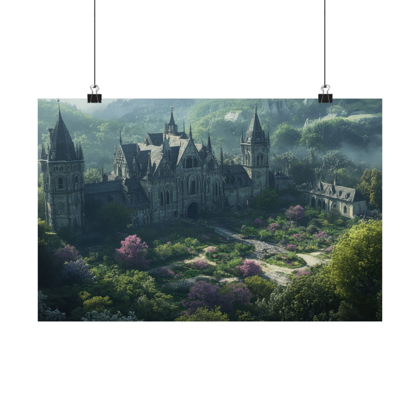 The Overgrown Crown — Castle From Above Poster - JG Visual Arts