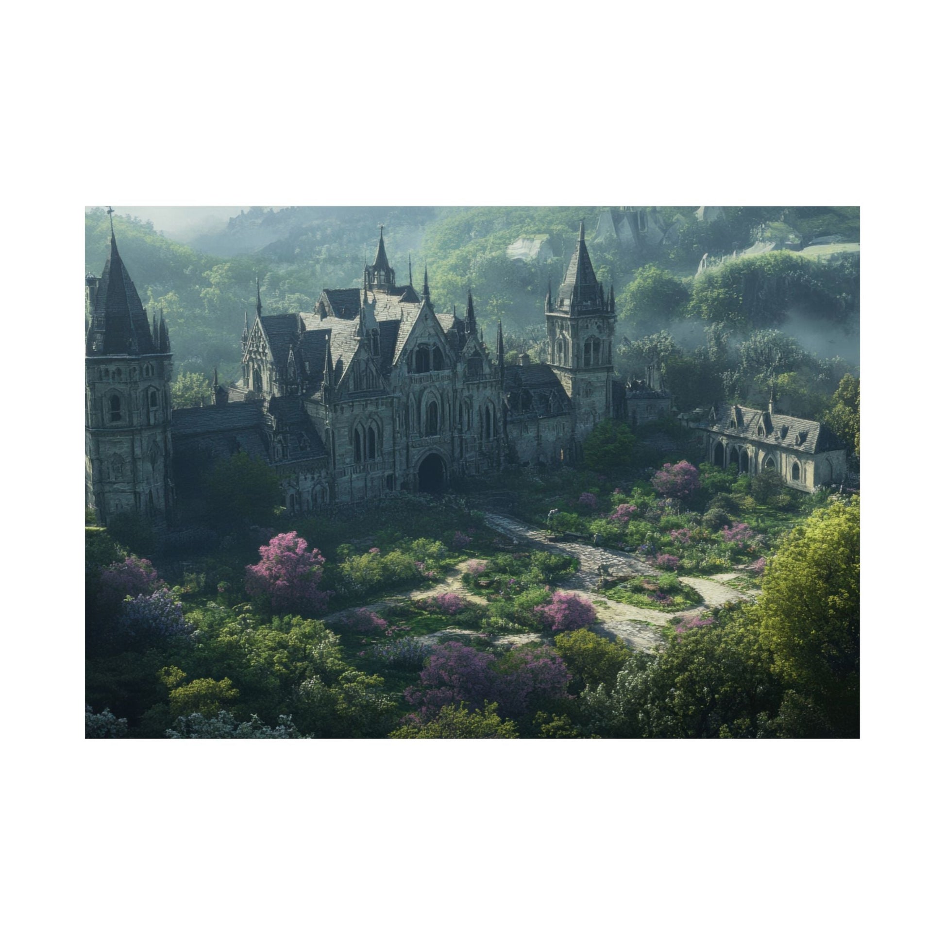 The Overgrown Crown — Castle From Above Poster - JG Visual Arts