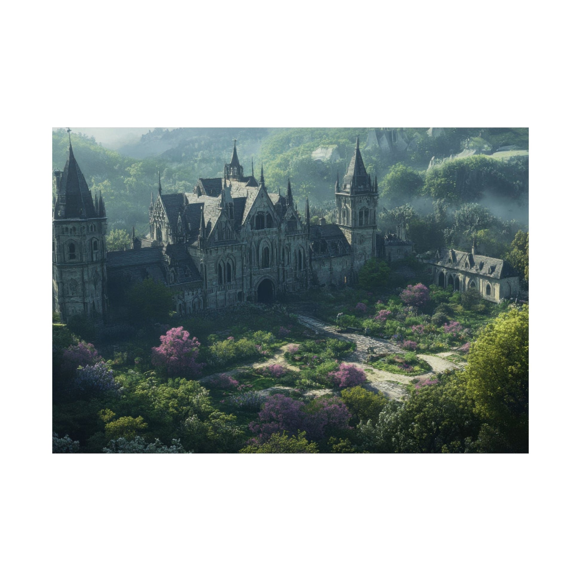 The Overgrown Crown — Castle From Above Poster - JG Visual Arts