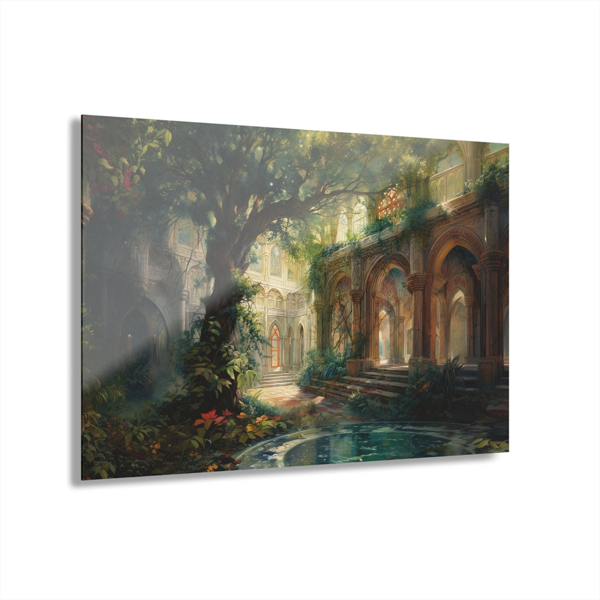 The Quiet Colonnade Acrylic Print - JG Visual Arts