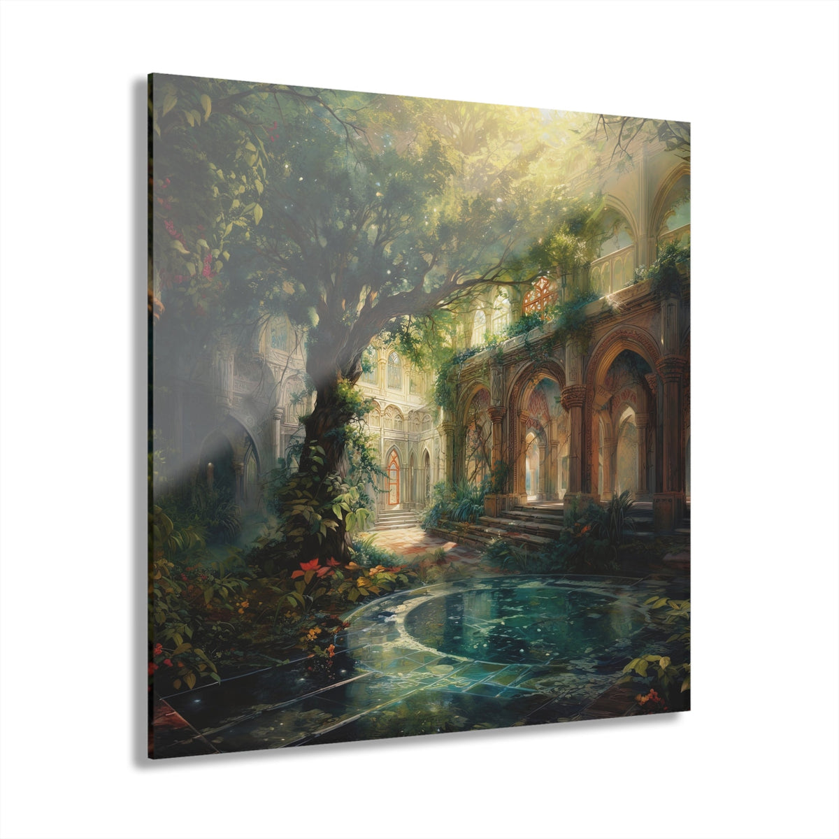 The Quiet Colonnade Acrylic Print - JG Visual Arts