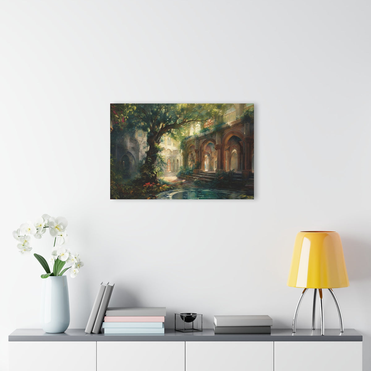 The Quiet Colonnade Acrylic Print - JG Visual Arts