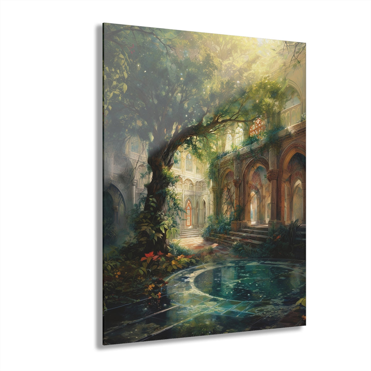 The Quiet Colonnade Acrylic Print - JG Visual Arts