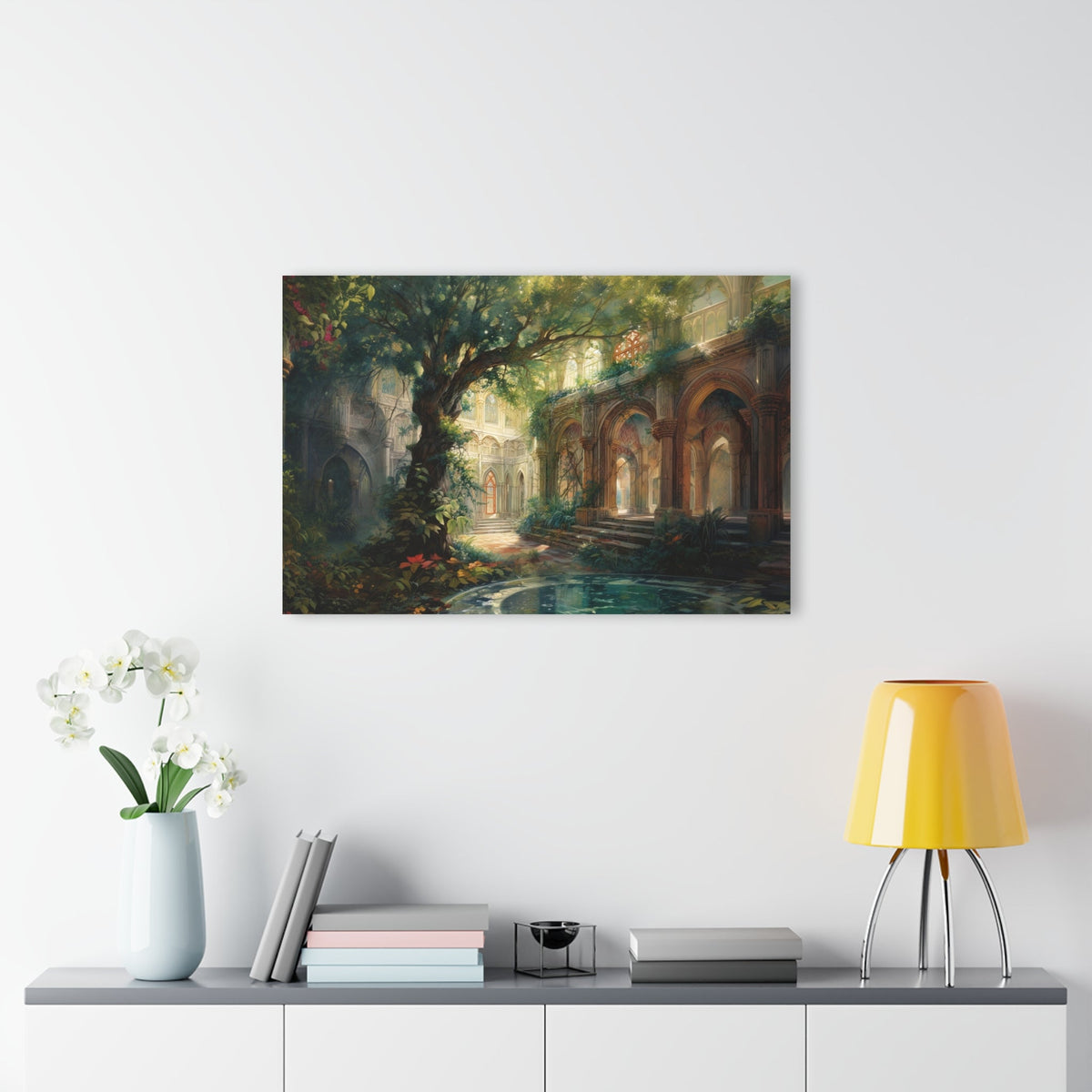 The Quiet Colonnade Acrylic Print - JG Visual Arts