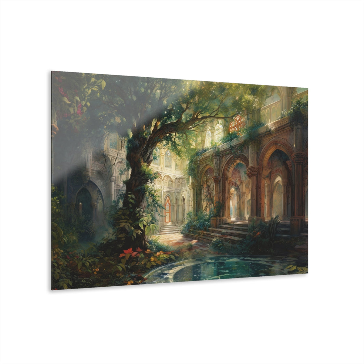 The Quiet Colonnade Acrylic Print - JG Visual Arts