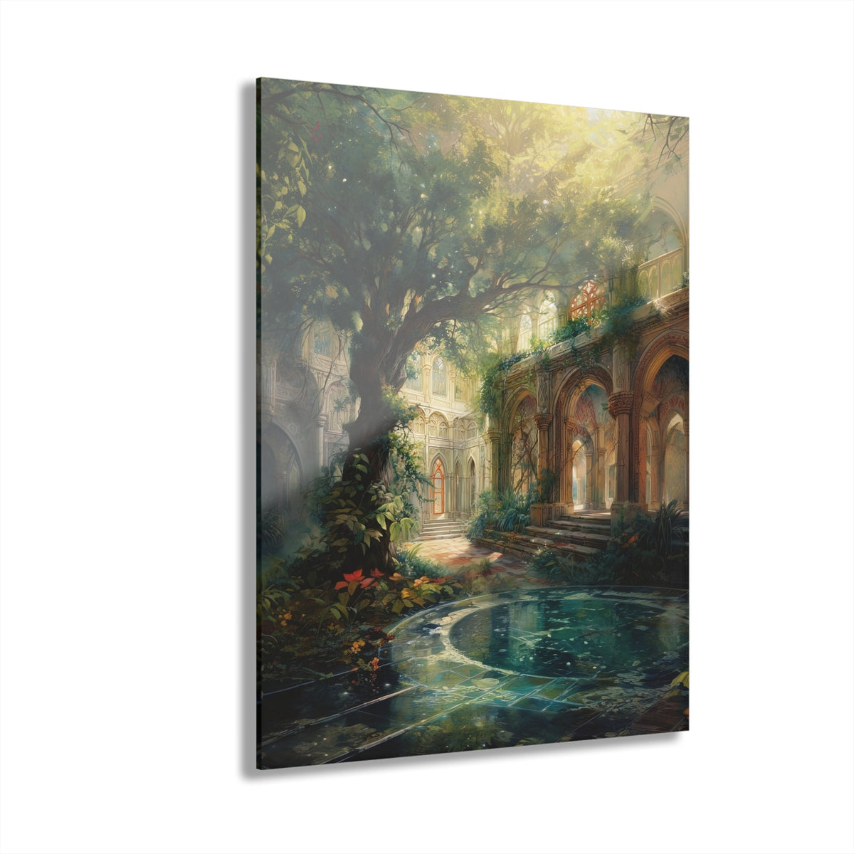 The Quiet Colonnade Acrylic Print - JG Visual Arts