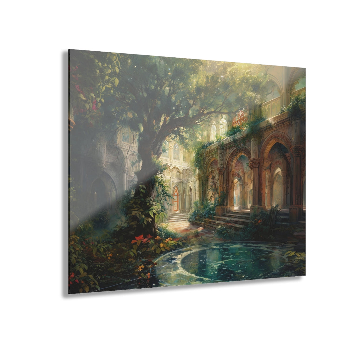 The Quiet Colonnade Acrylic Print - JG Visual Arts