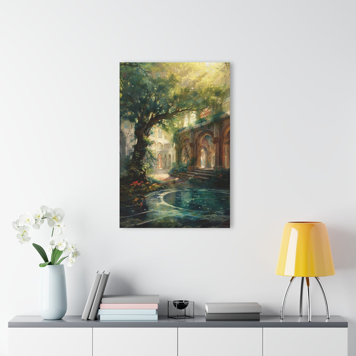 The Quiet Colonnade Acrylic Print - JG Visual Arts