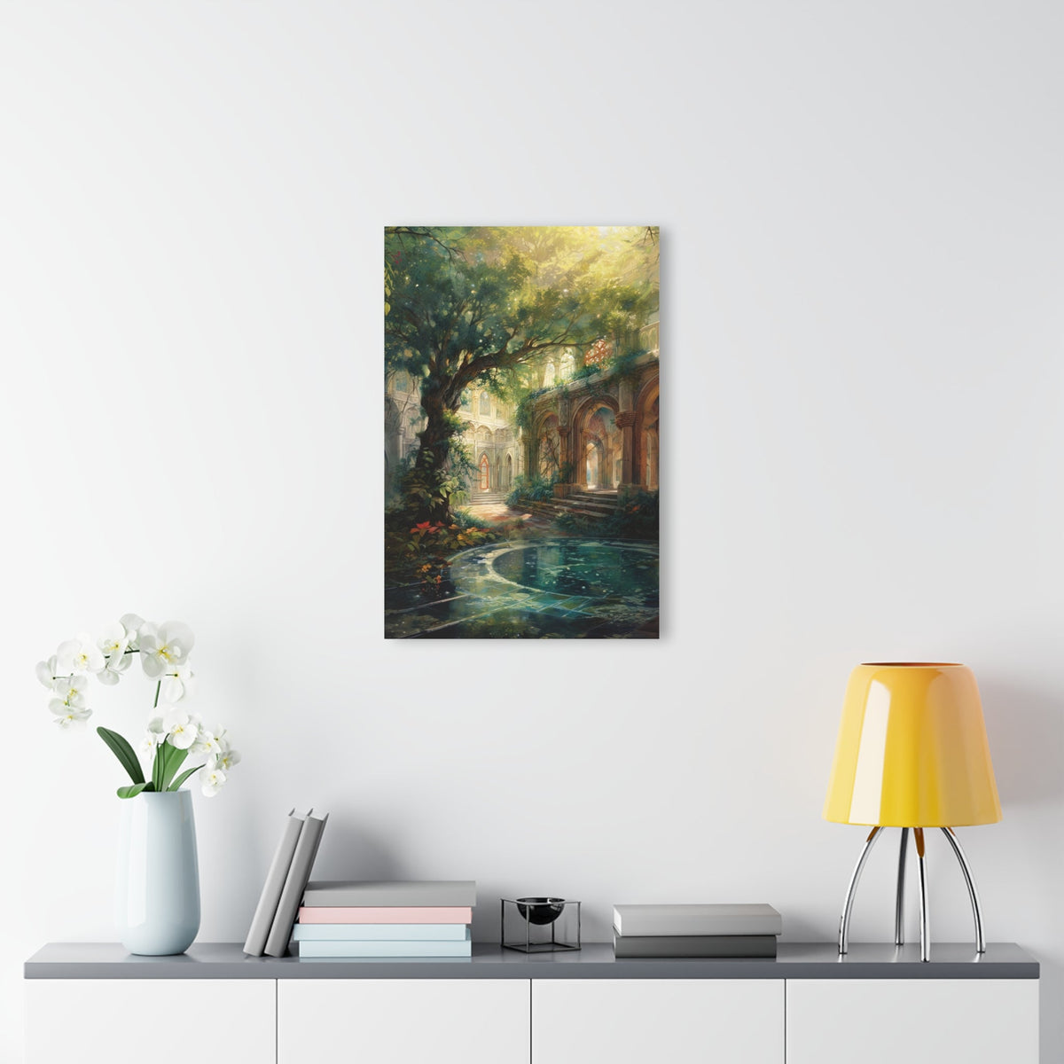 The Quiet Colonnade Acrylic Print - JG Visual Arts