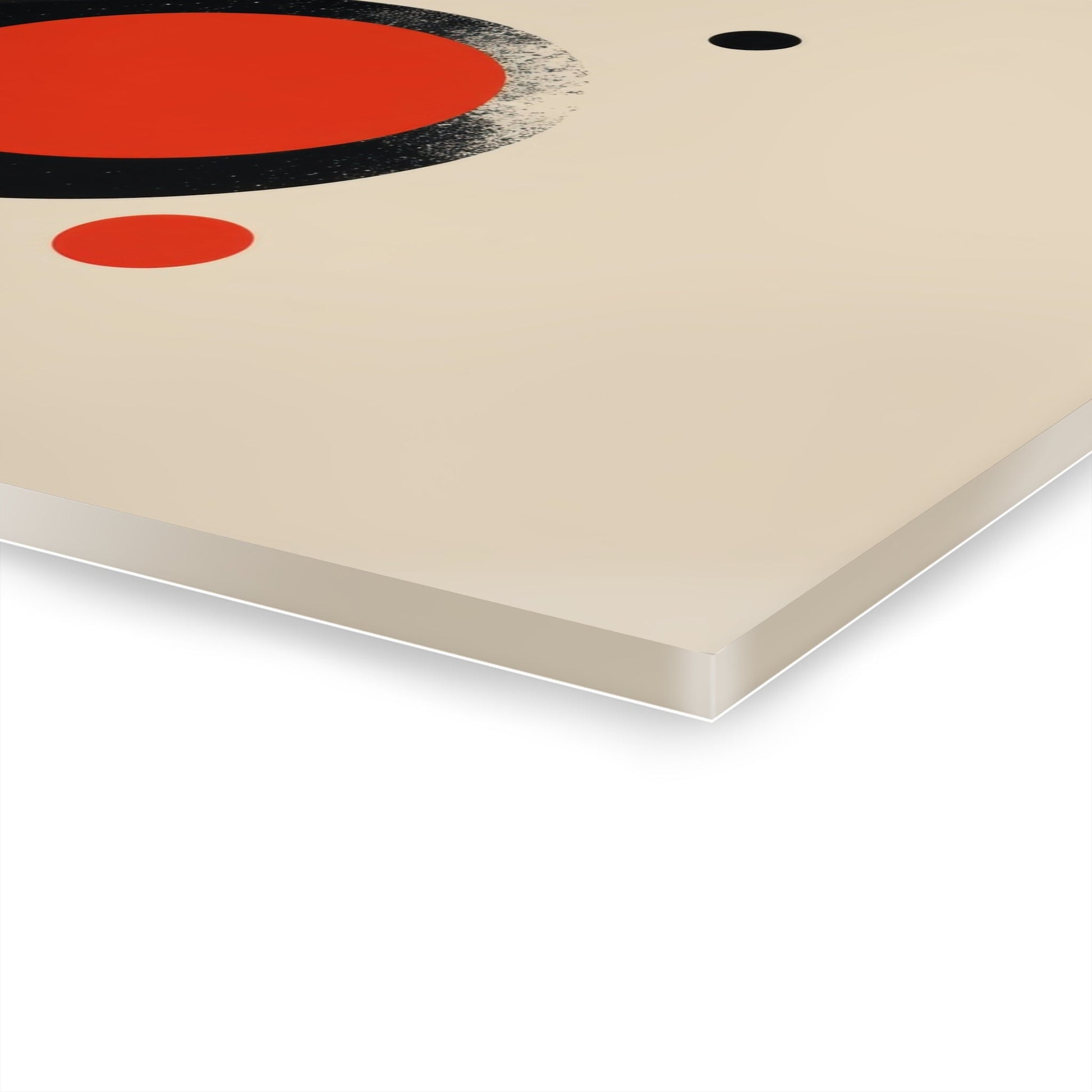 The Red Circle — Minimal Acrylic Print - JG Visual Arts