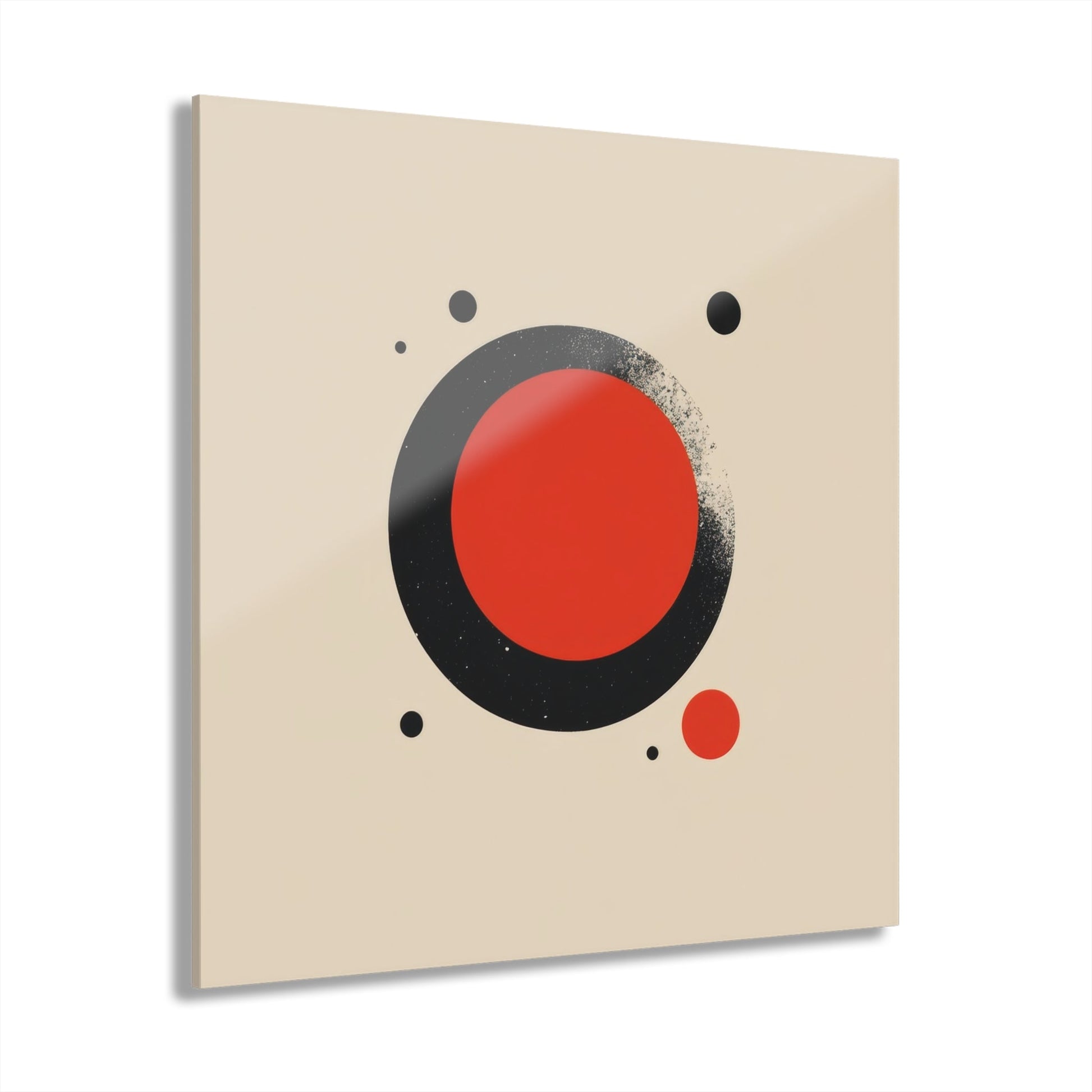 The Red Circle — Minimal Acrylic Print - JG Visual Arts